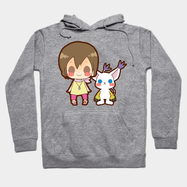 kari & tailmon Hoodie by Potaaties